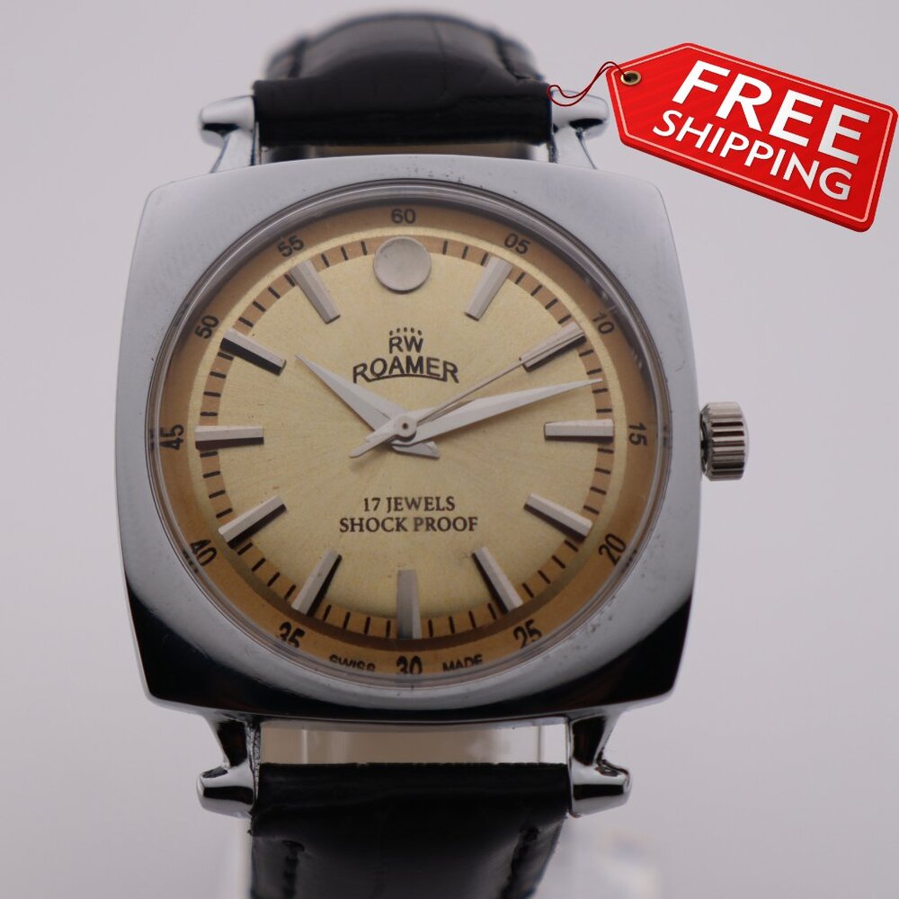Vintage Roamer ST96 Watch – Swiss Made, 17 Jewels, Manual Wind, Stylish